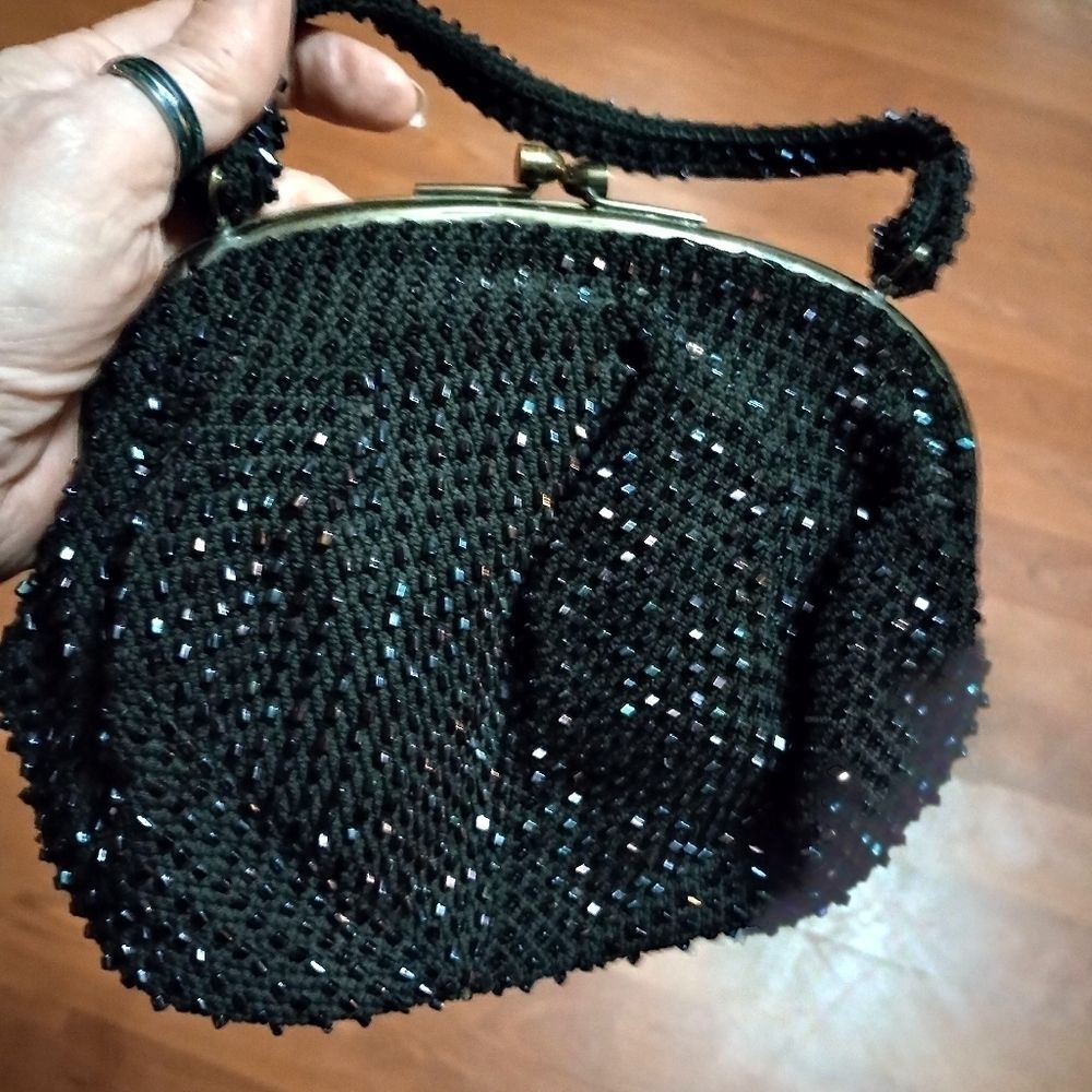 Cute black sparkly handbag